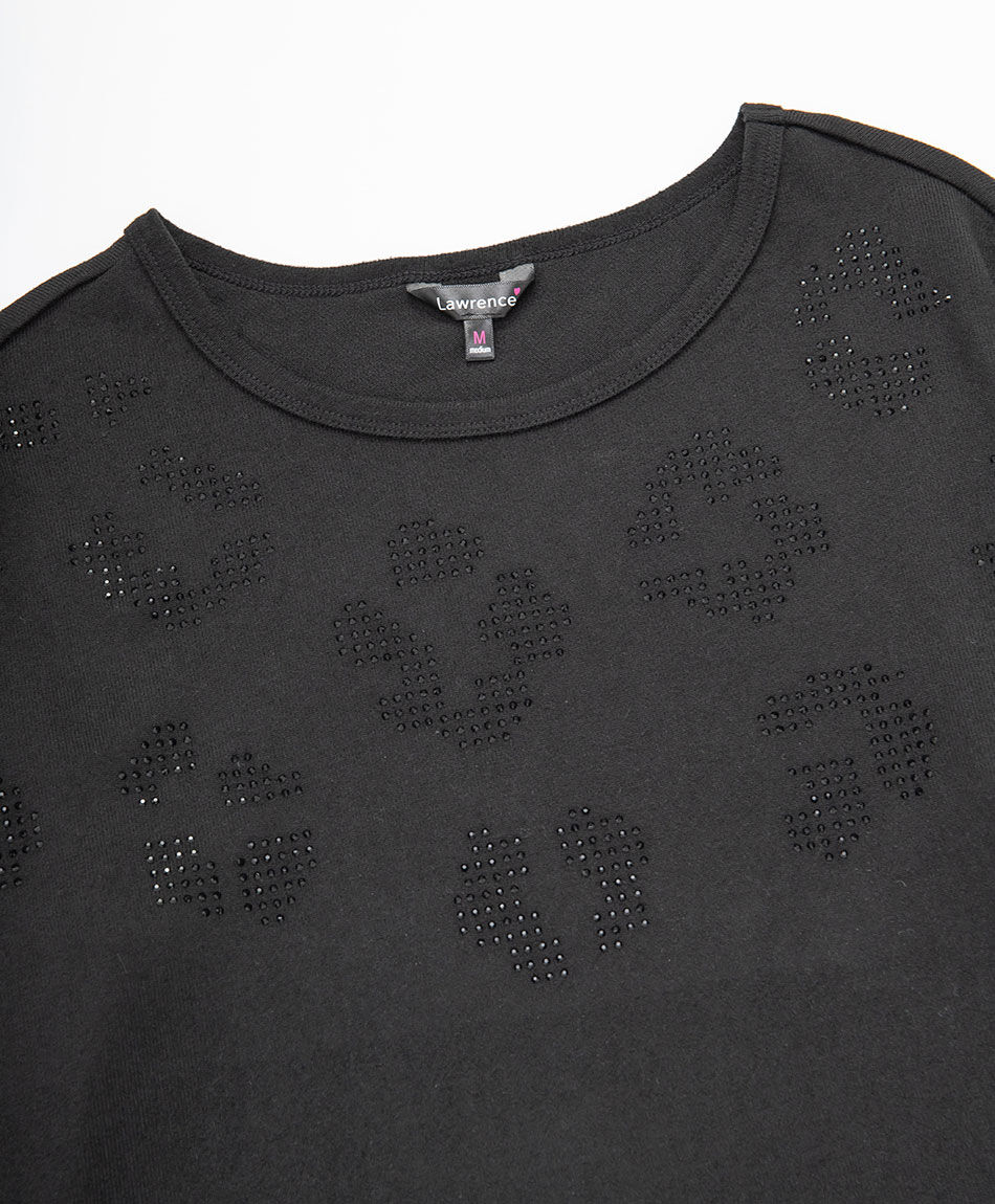 Polera mujer lanosa brillos