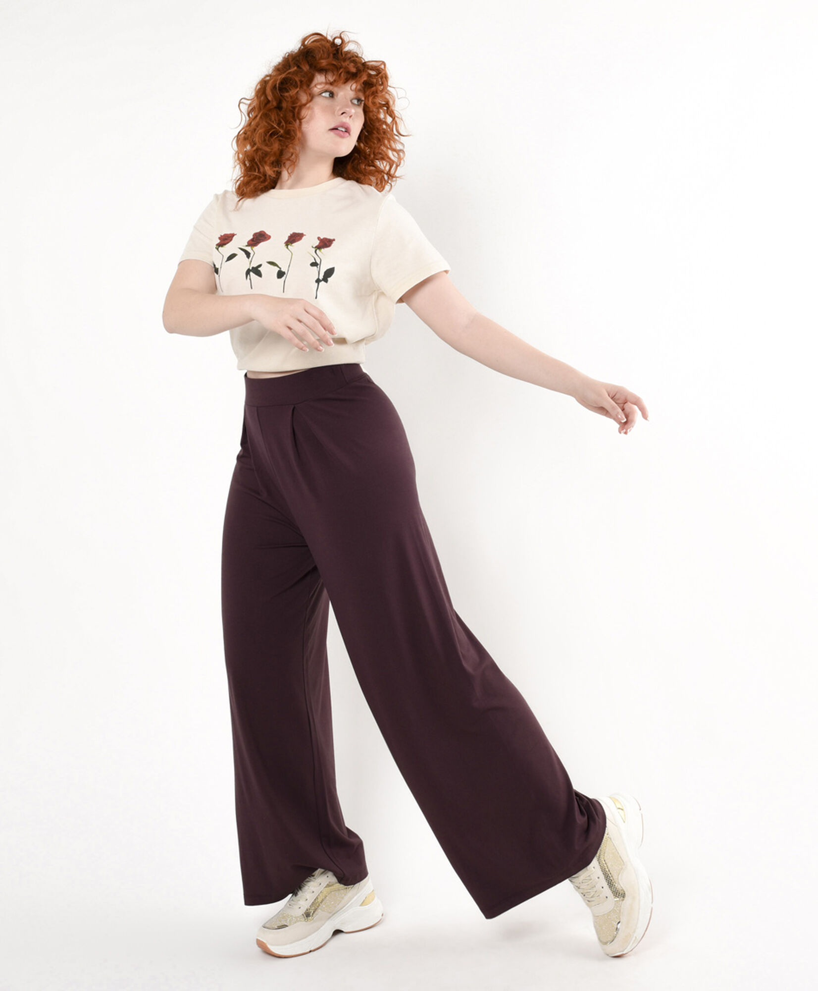 Pantalón mujer plisado wide Pantalón mujer plisado wide