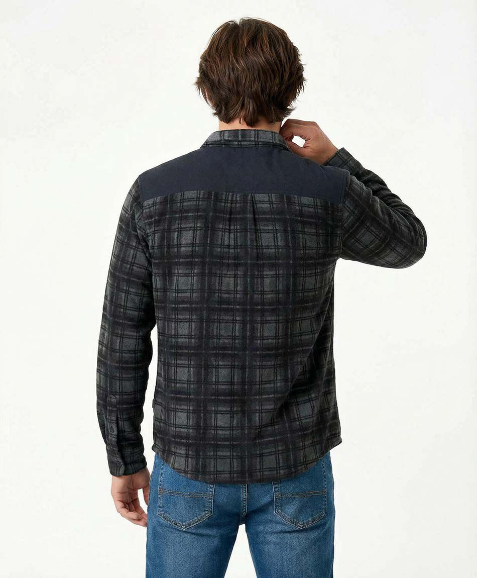 Chaqueta hombre polar escoc&eacute;s