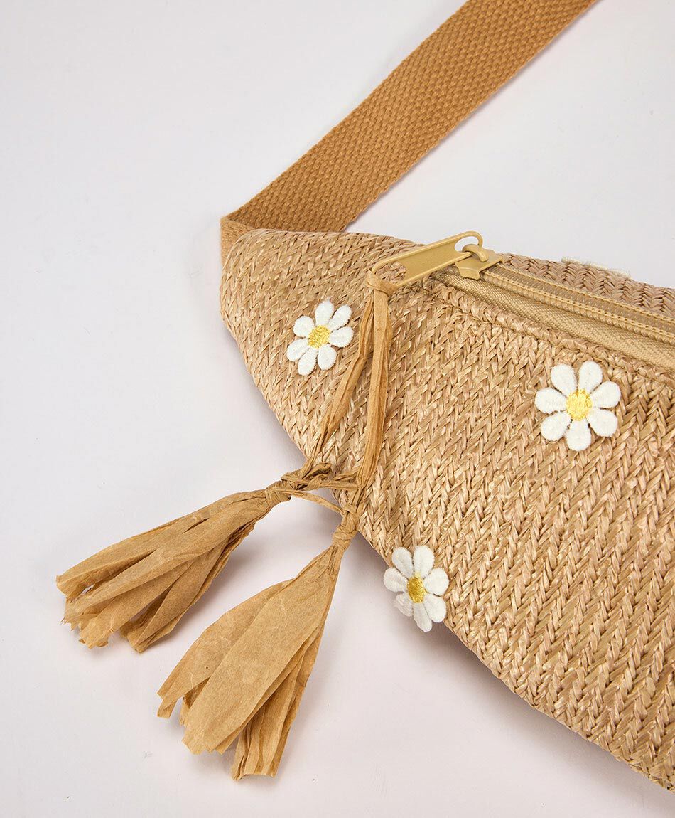 Banano ni&ntilde;a florcitas rafia