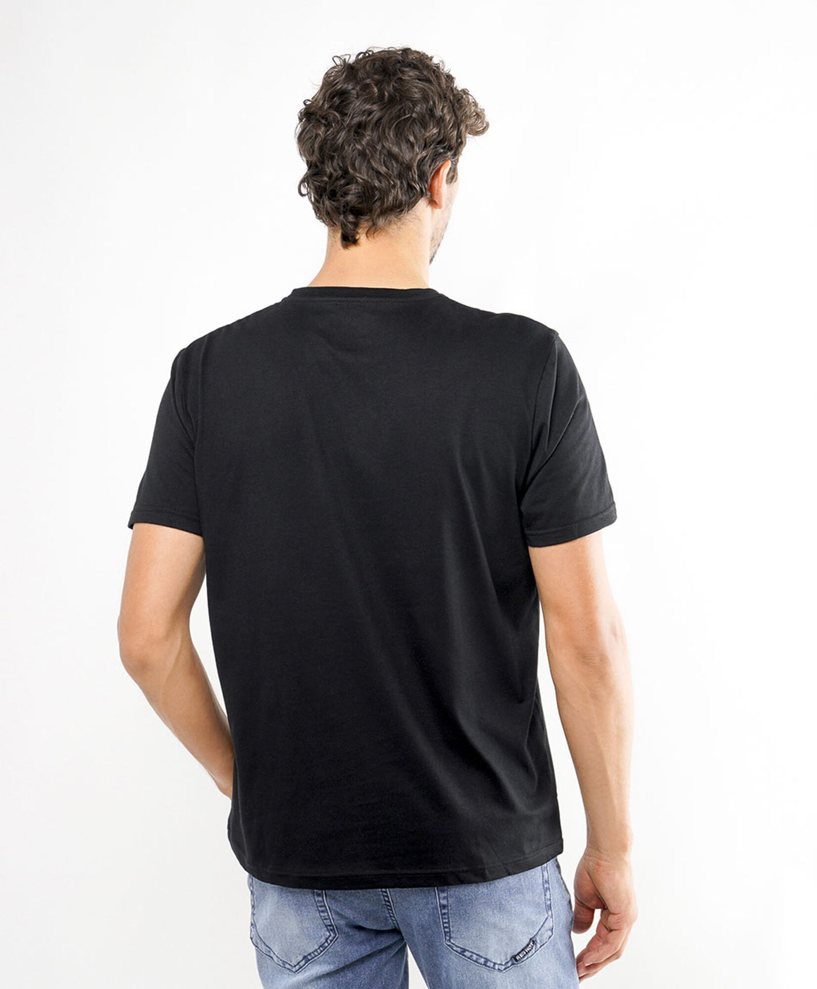 Polera hombre cuello v colores Polera hombre cuello v colores