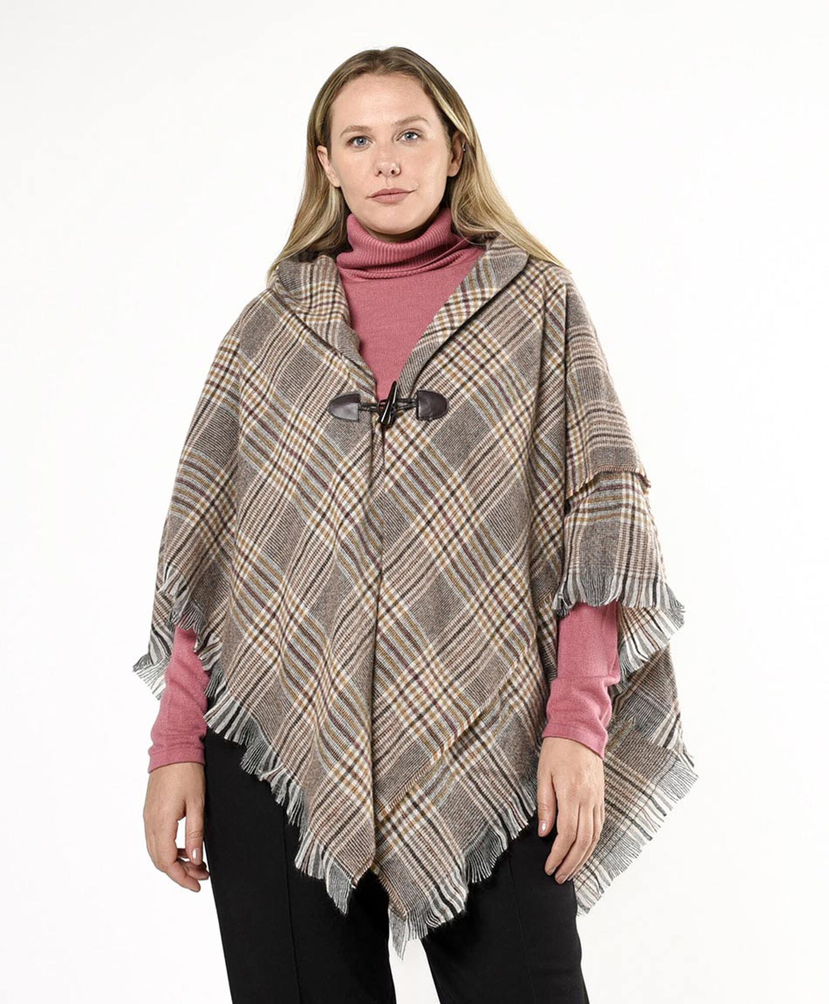 Poncho mujer cuadrille gancho Poncho mujer cuadrille gancho
