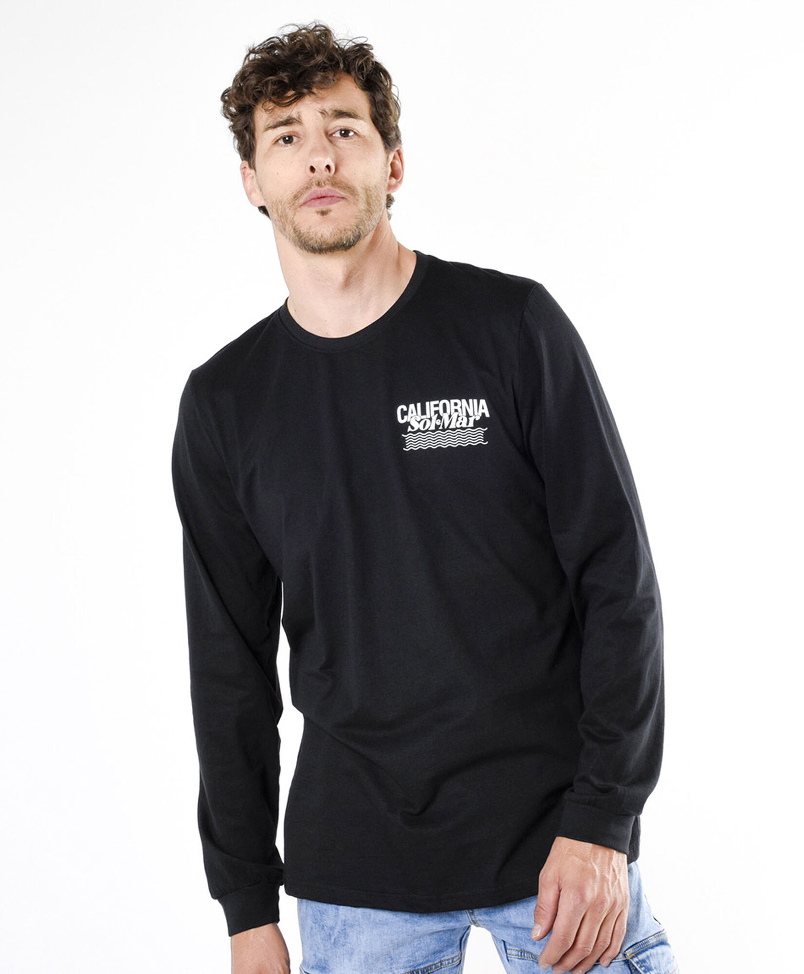 Polera hombre doble estampado california Polera hombre doble estampado california