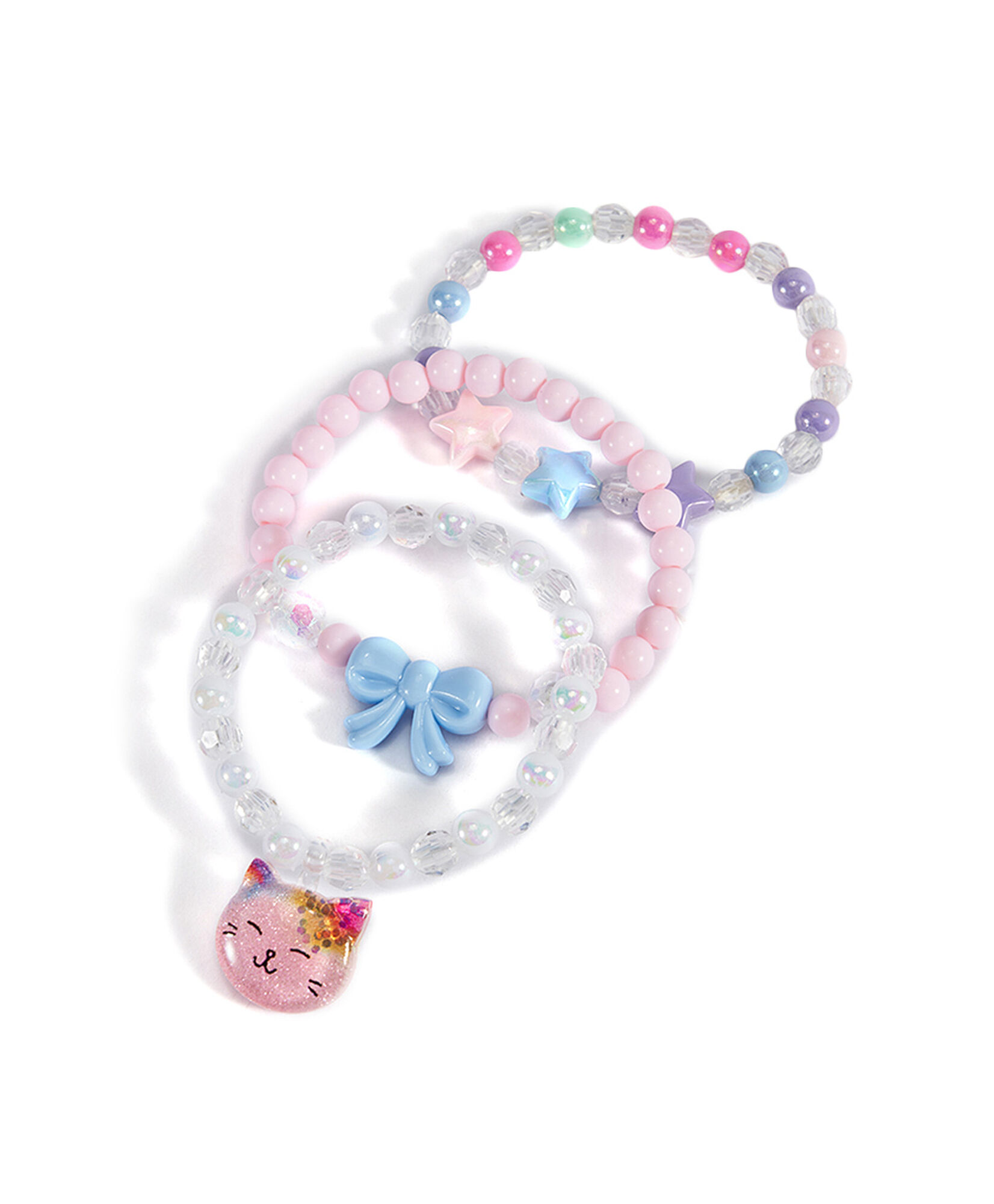 Set 3 pulseras infantil gato Set 3 pulseras infantil gato