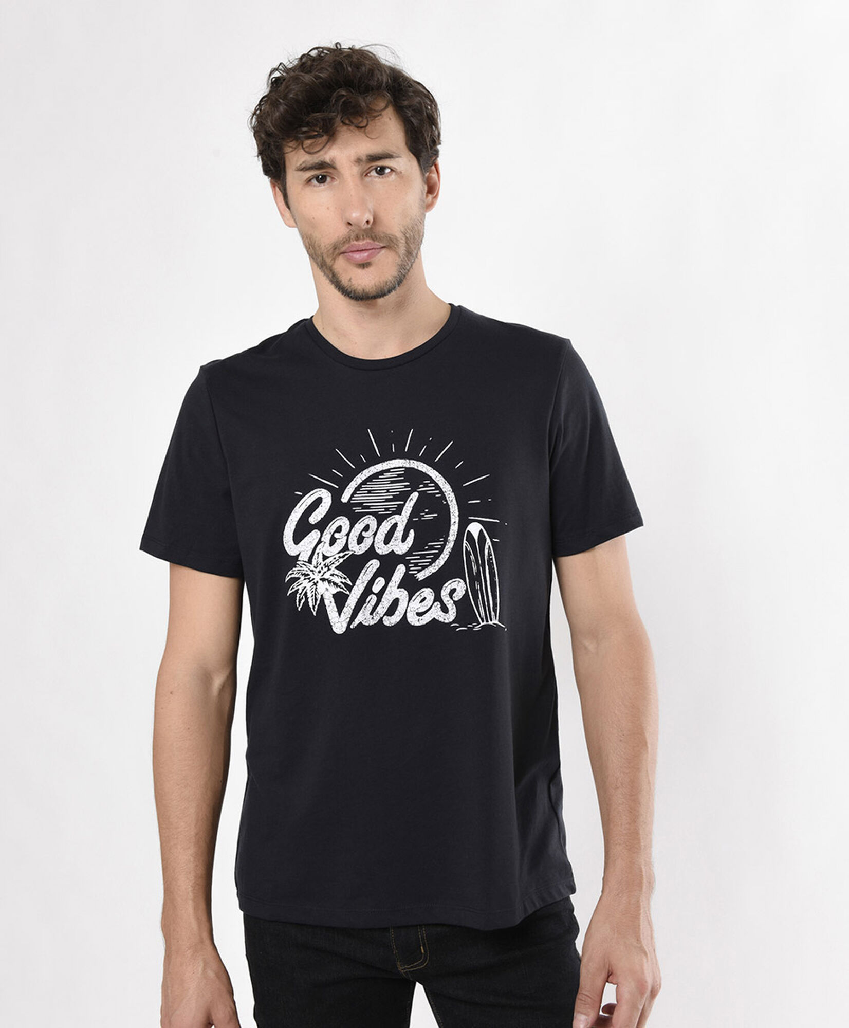 Polera hombre good vibes Polera hombre good vibes