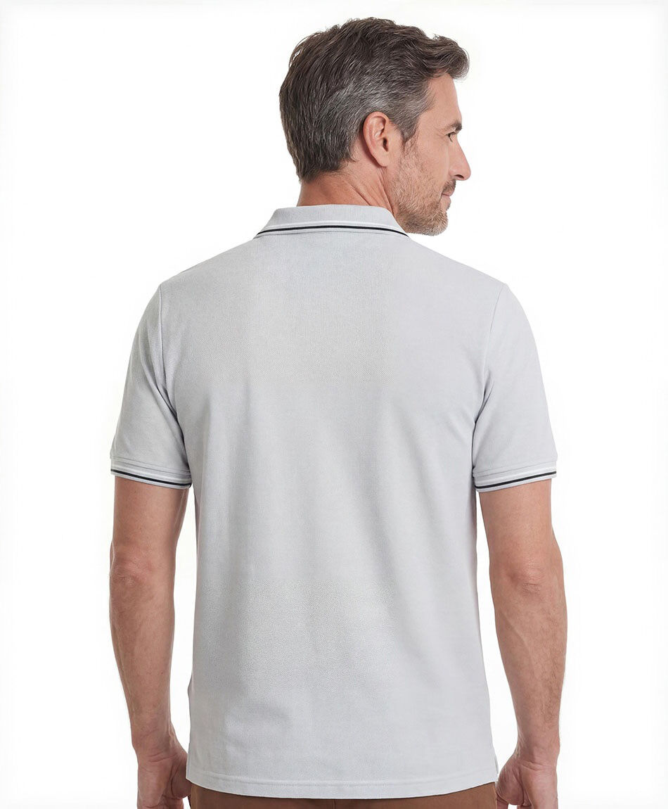 Polera hombre polo doble l&iacute;nea