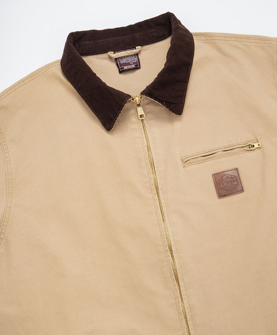 Chaqueta hombre  canvas light brown