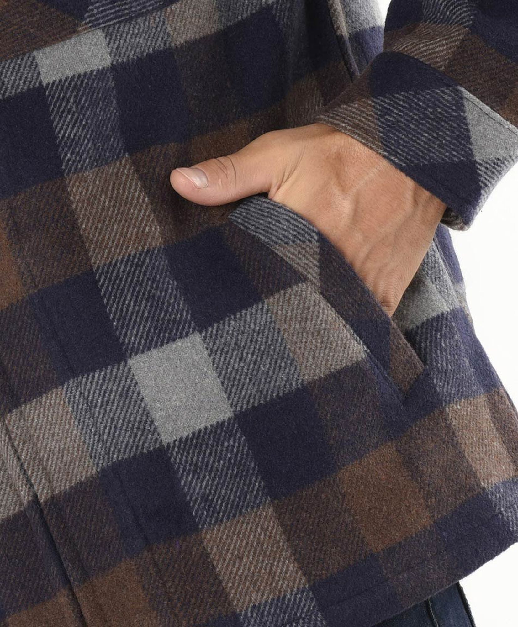 Chaqueta hombre escocesa bolsillo Chaqueta hombre escocesa bolsillo