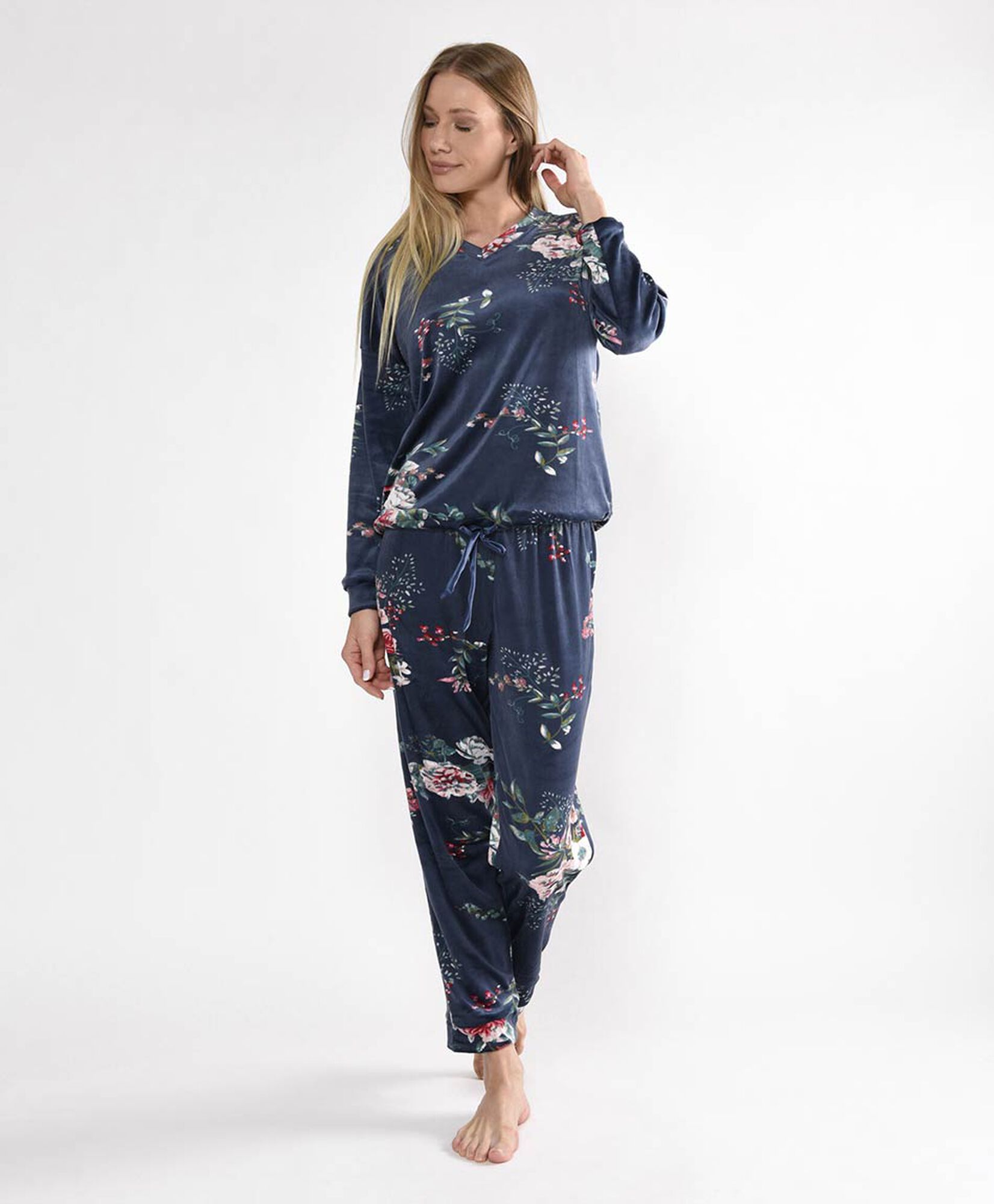 Pijama mujer rosas 2 piezas Pijama mujer rosas 2 piezas