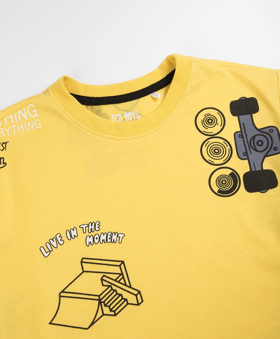 Polera ni&ntilde;o dibujos skates