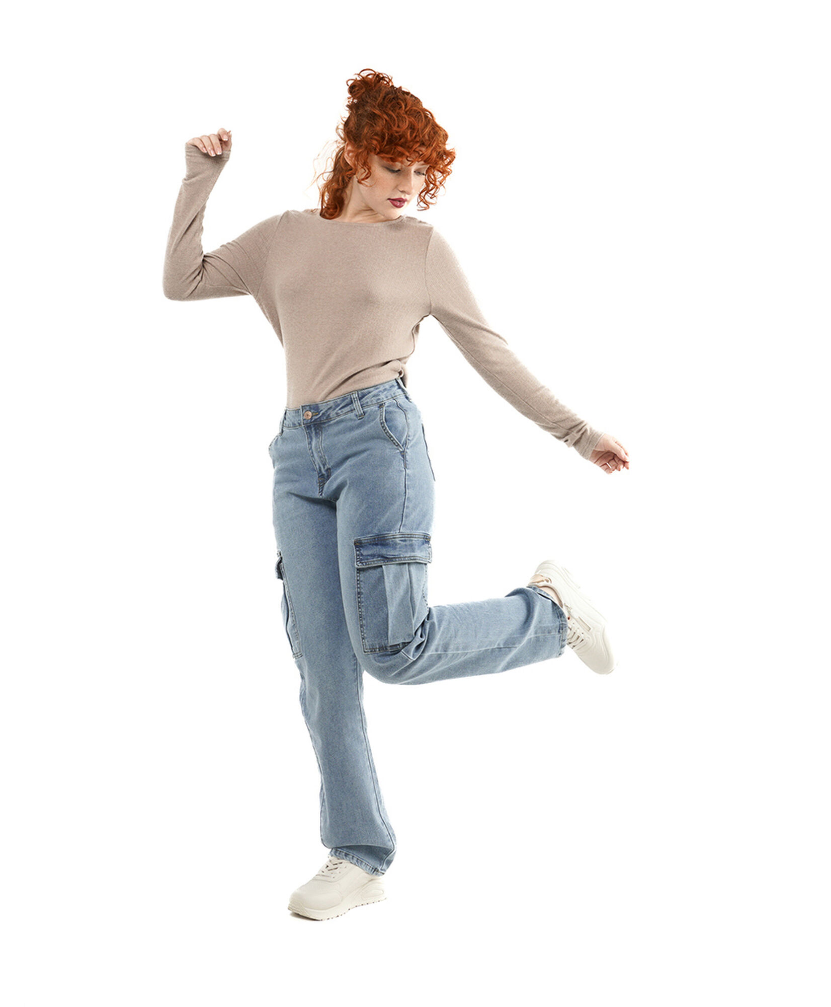 Jeans mujer cargo wide Jeans mujer cargo wide