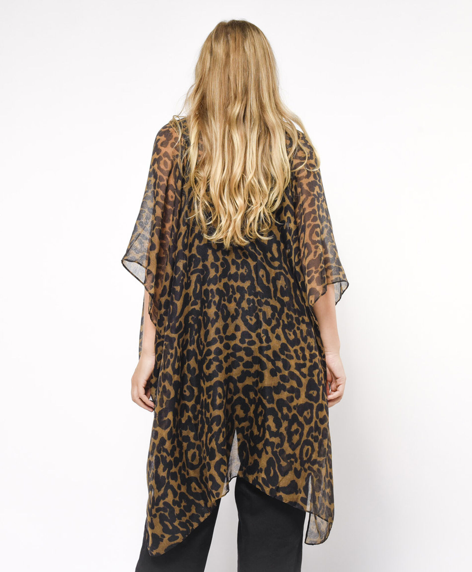 Pareo mujer animal print café Pareo mujer animal print café