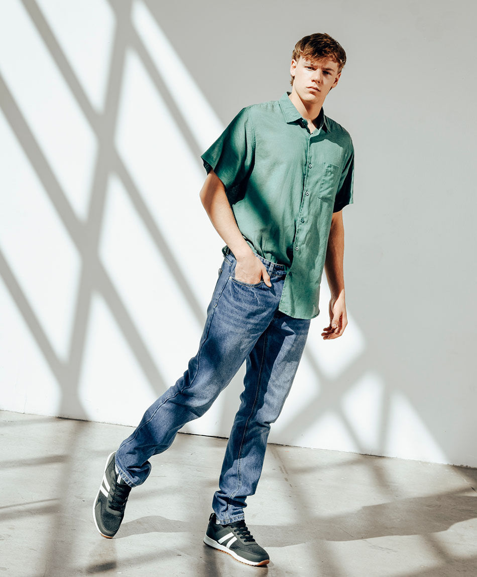 Jeans hombre desgaste skinny fit