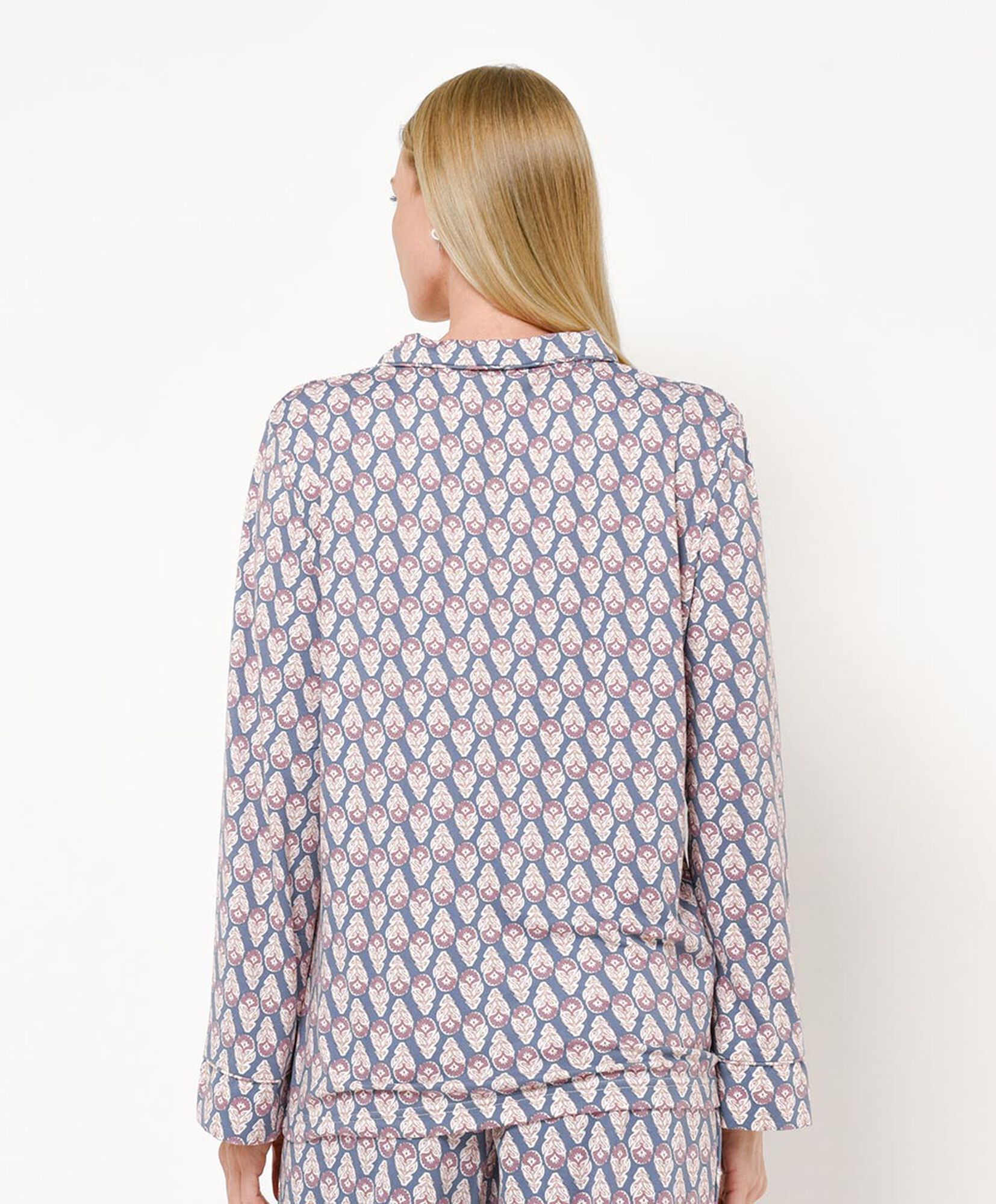Pijama mujer camisero estampado Pijama mujer camisero estampado