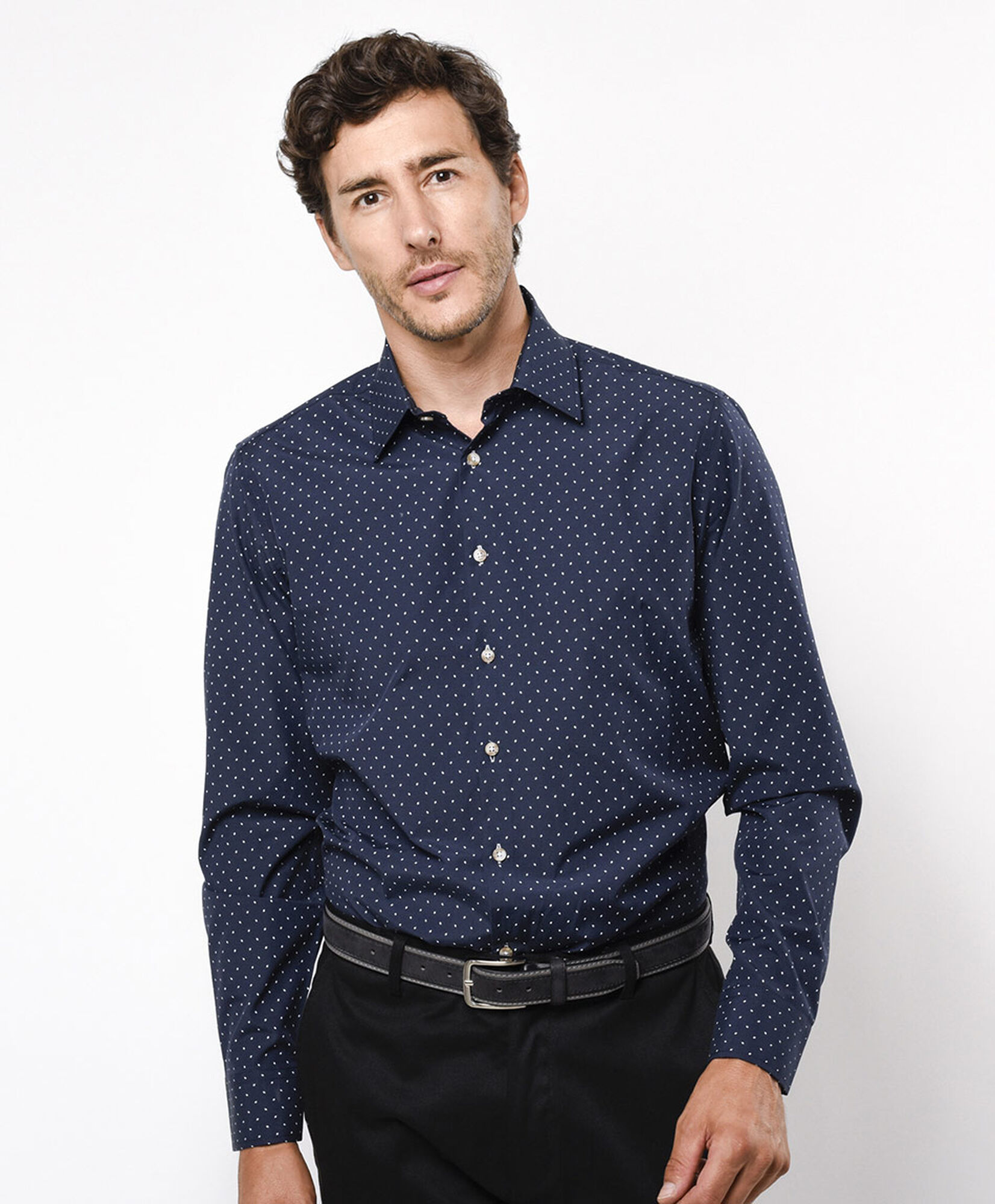 Camisa hombre puntos blancos Camisa hombre puntos blancos