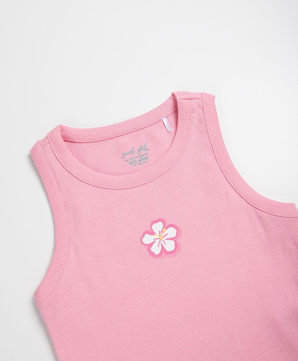 Polera ni&ntilde;a flor