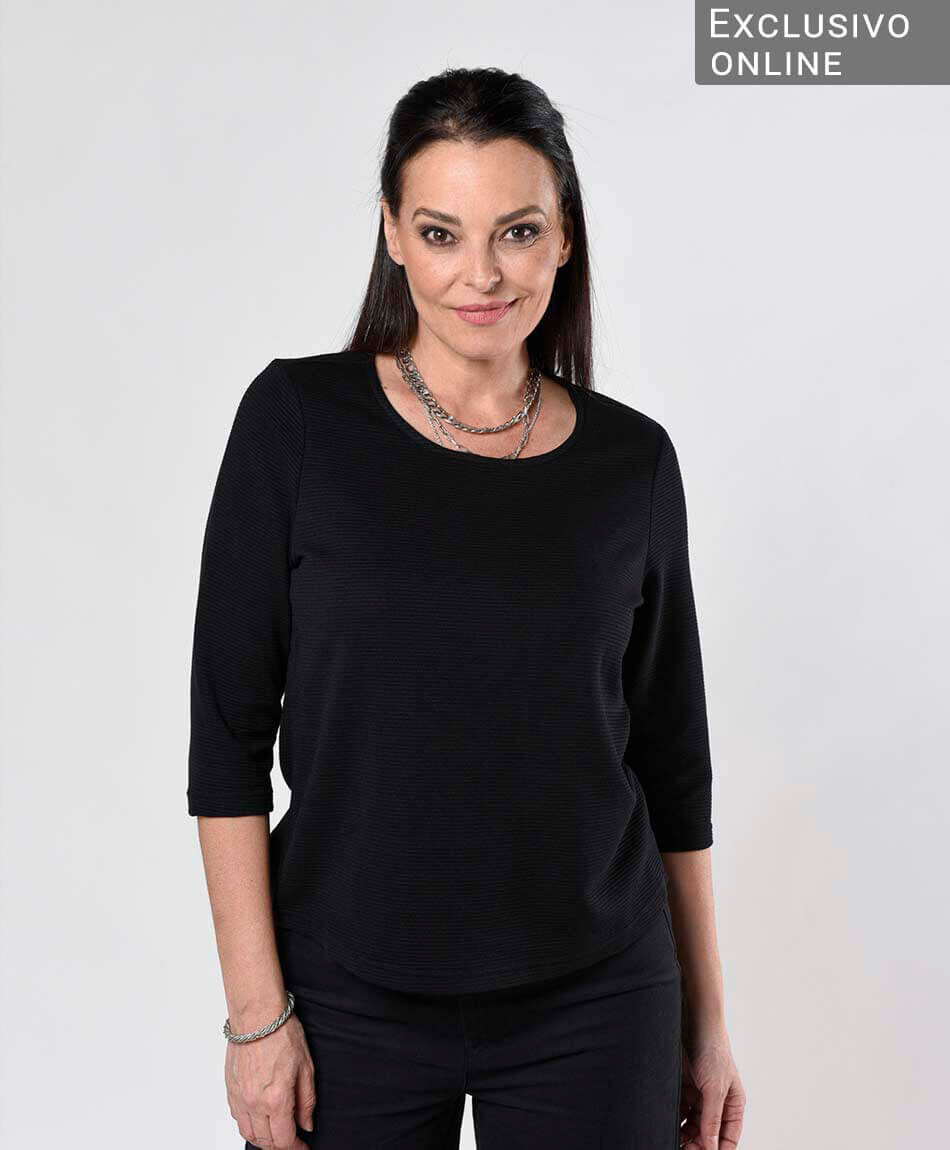 Polera mujer cierre en espalda