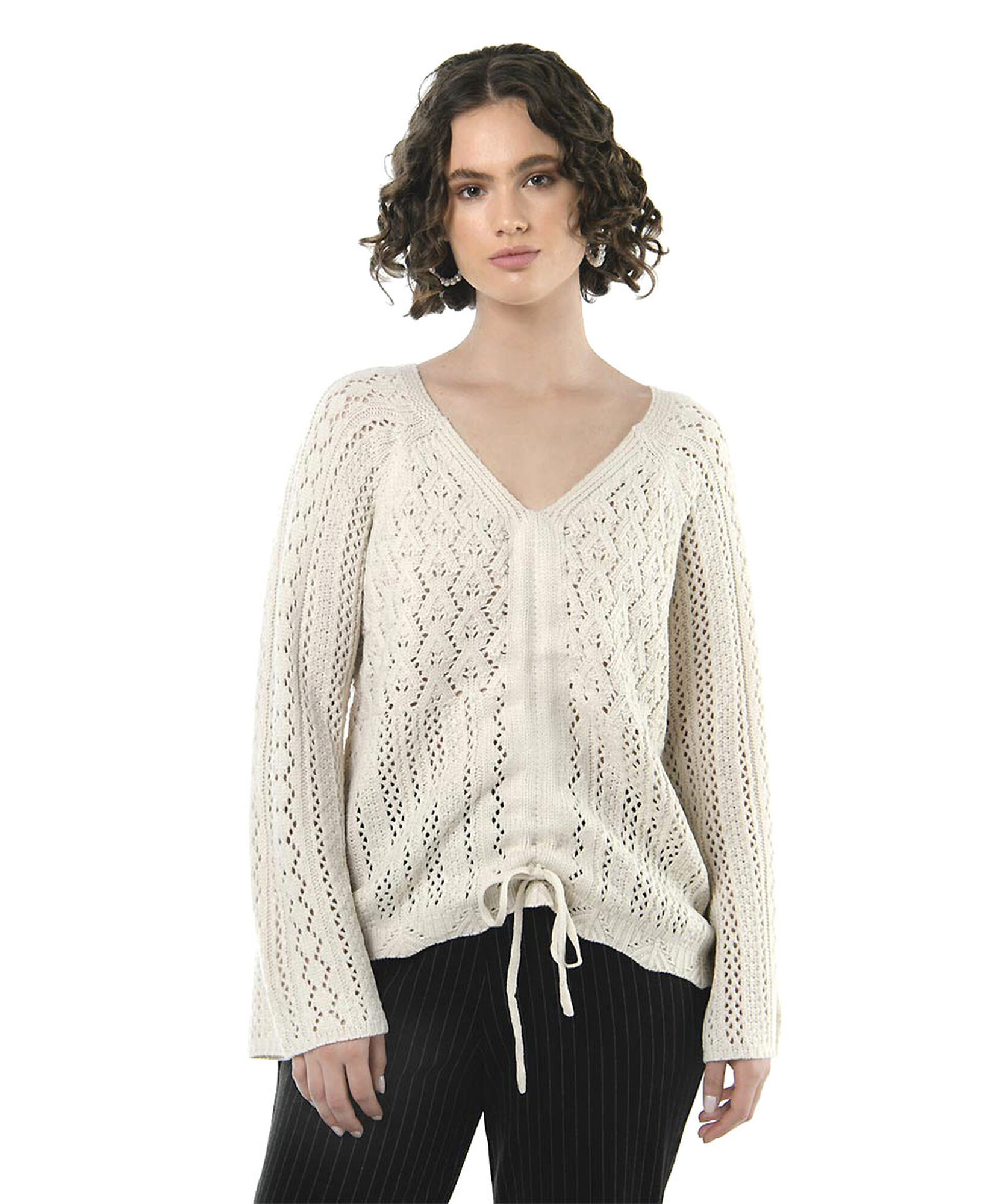 Sweater mujer calado lazo Sweater mujer calado lazo