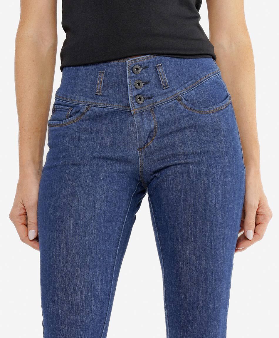 Jeans mujer tiro alto push up