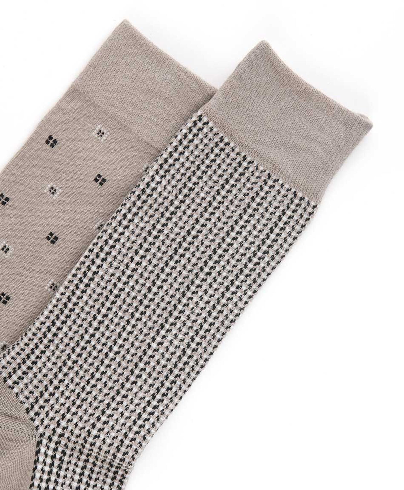 Pack 2 calcetines hombre diseño beige Pack 2 calcetines hombre diseño beige