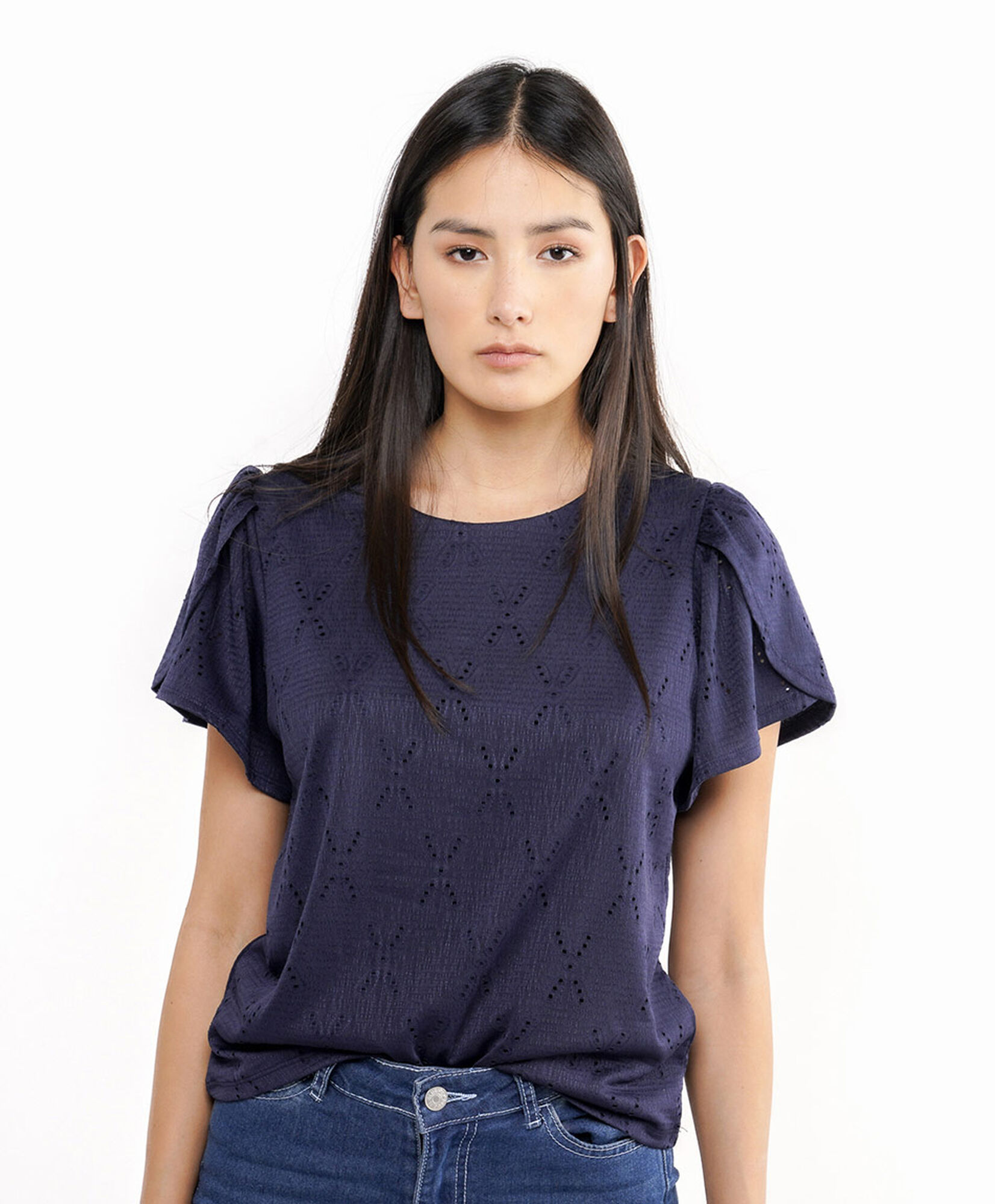 Polera mujer diseño calado Polera mujer diseño calado