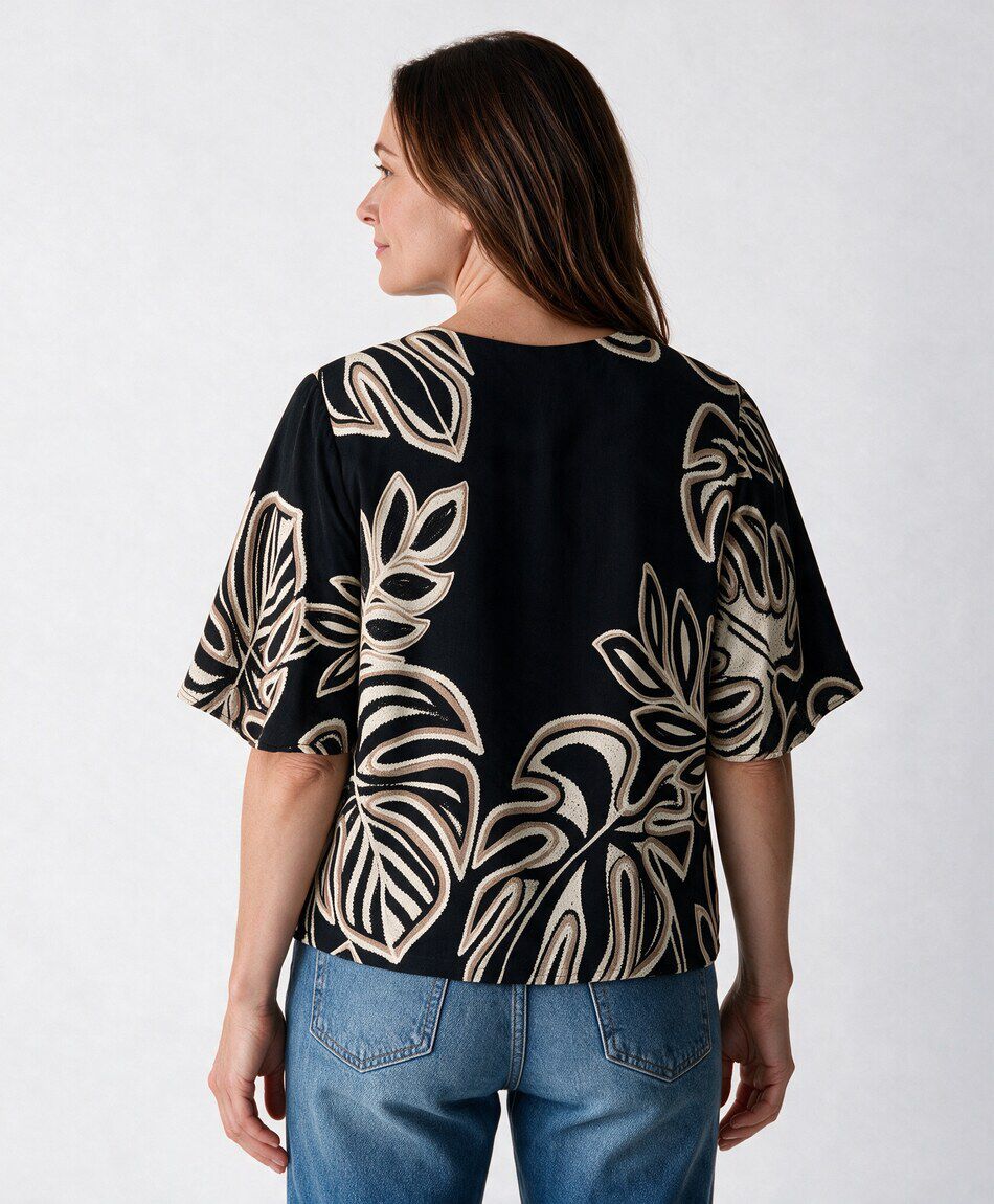 Blusa mujer palmeras