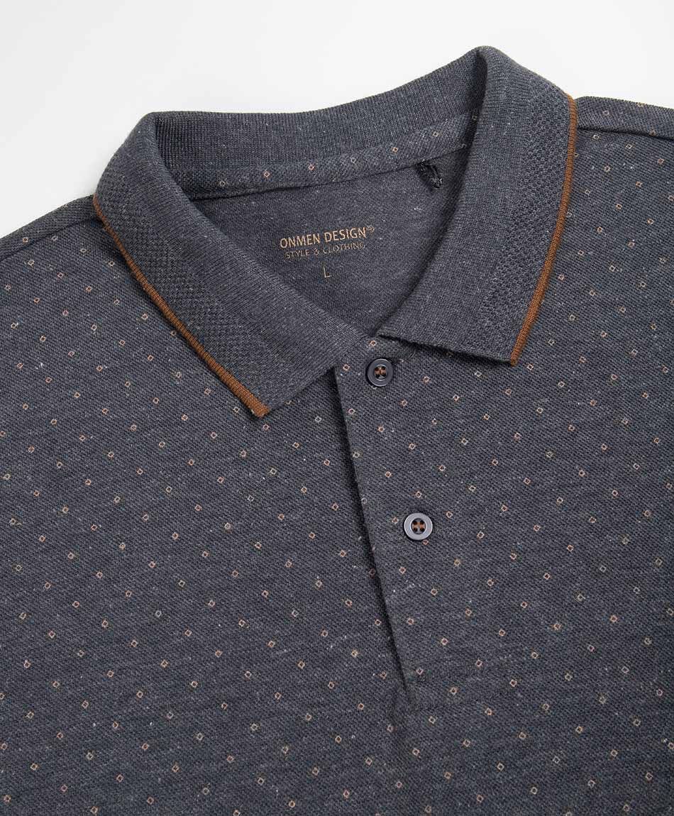 Polera hombre polo mini c&iacute;rculos