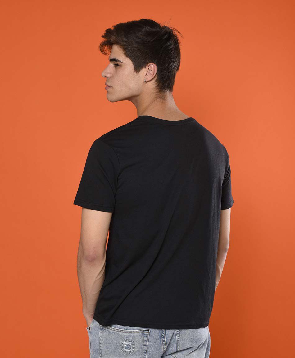 Polera manga corta cuello redondo