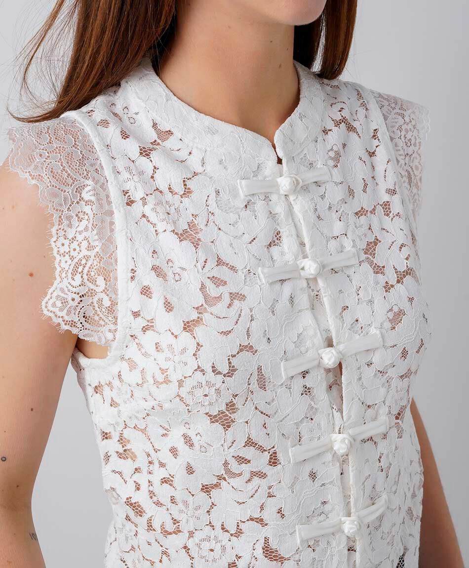Blusa mujer encajes mao