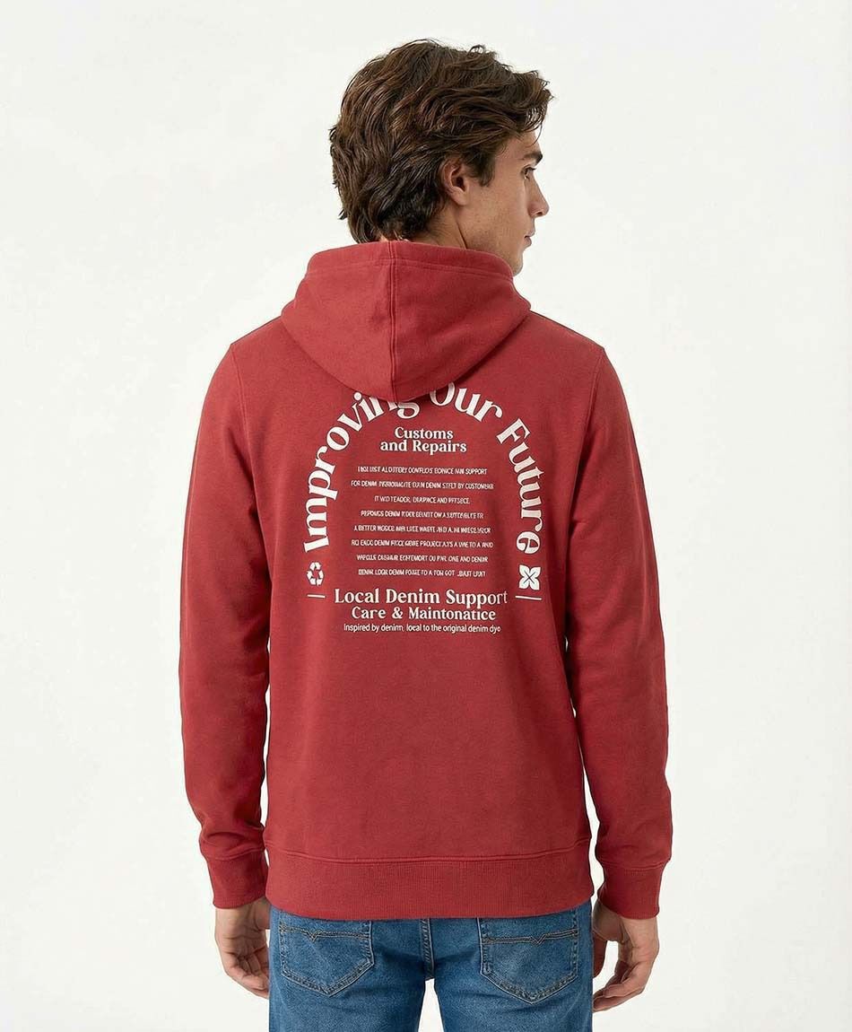 Poler&oacute;n hombre doble estampado new generation