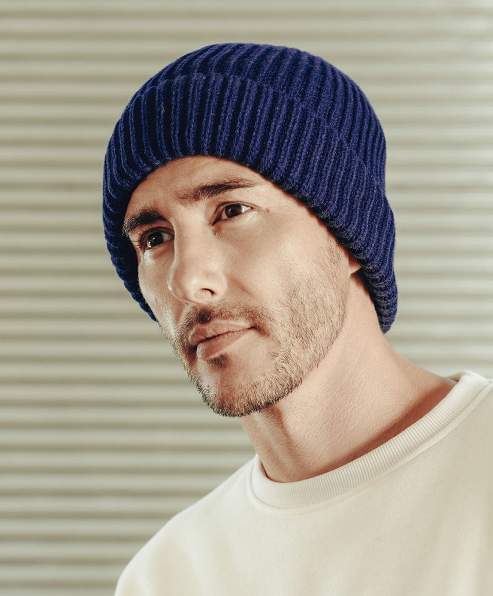 Gorro hombre tejido forrado azul Gorro hombre tejido forrado azul