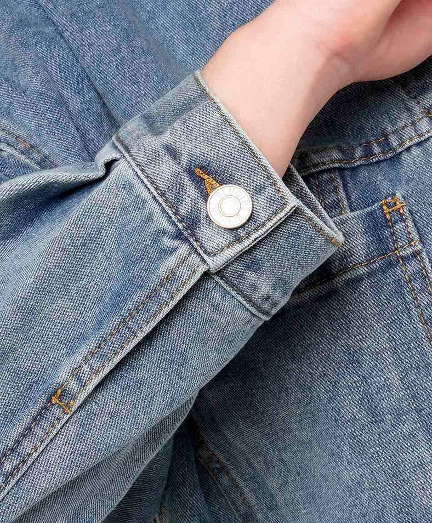 Chaqueta mujer denim estampado Chaqueta mujer denim estampado