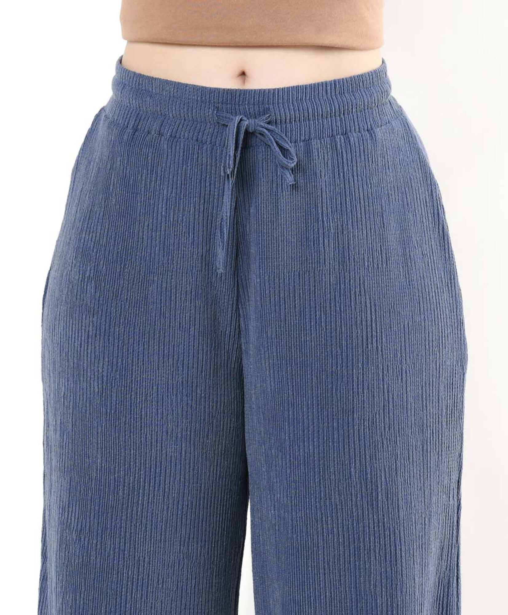 Pantalón mujer acanalado comfy wide Pantalón mujer acanalado comfy wide