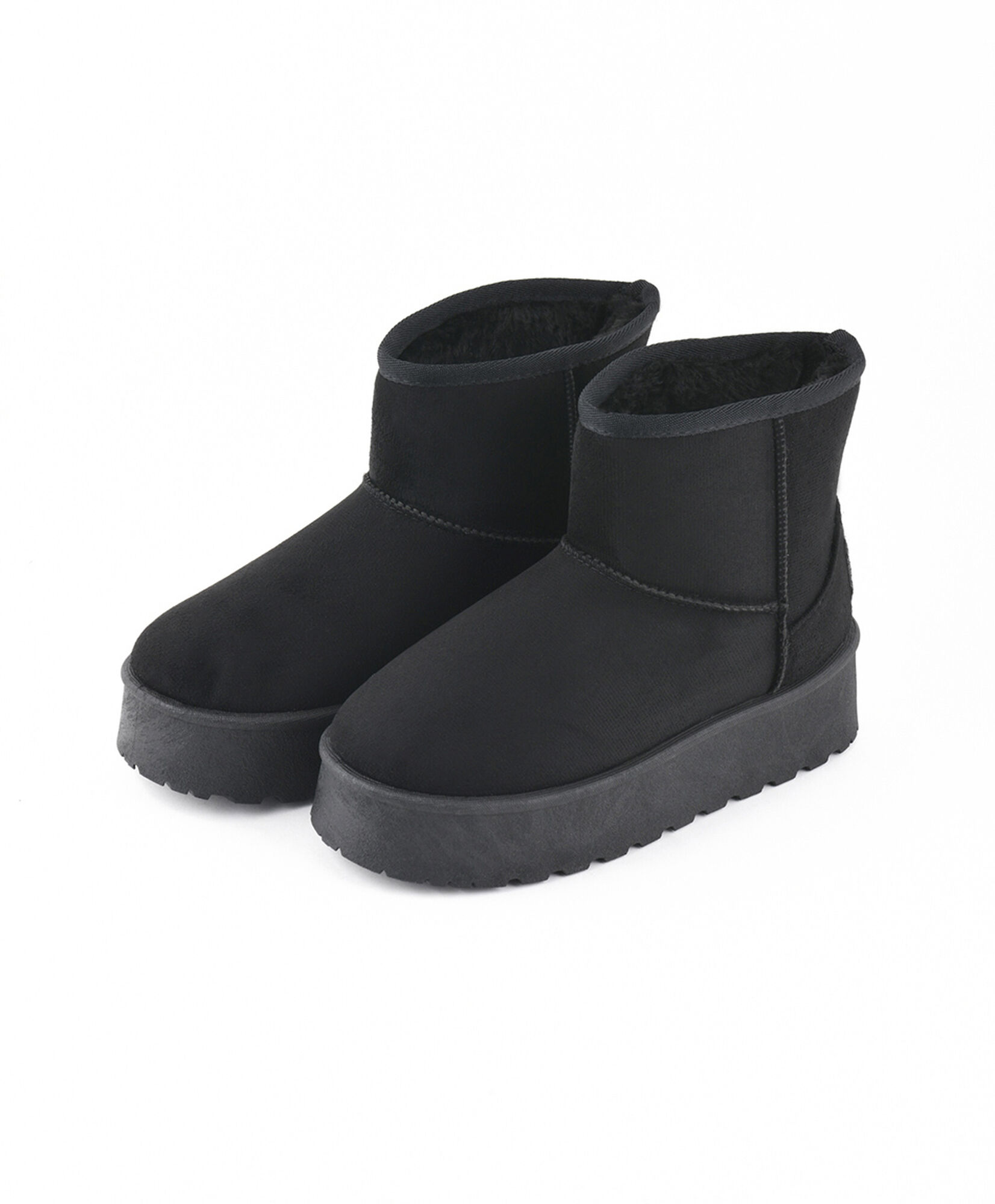 Bota mujer comfy negra TRICOT - Main Image