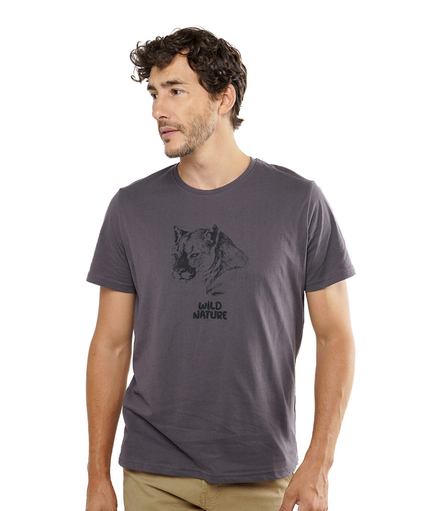Polera hombre estampado puma Polera hombre estampado puma
