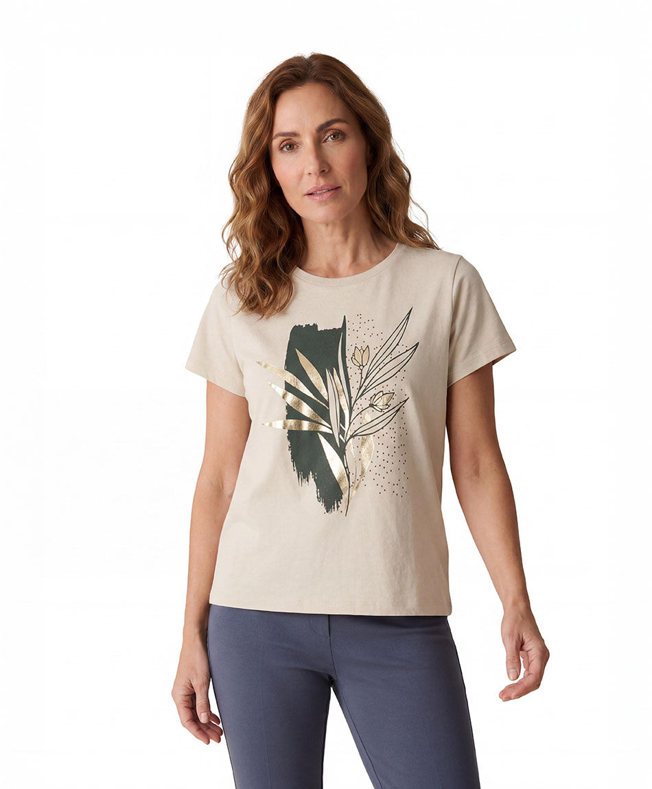 Polera mujer rama foil