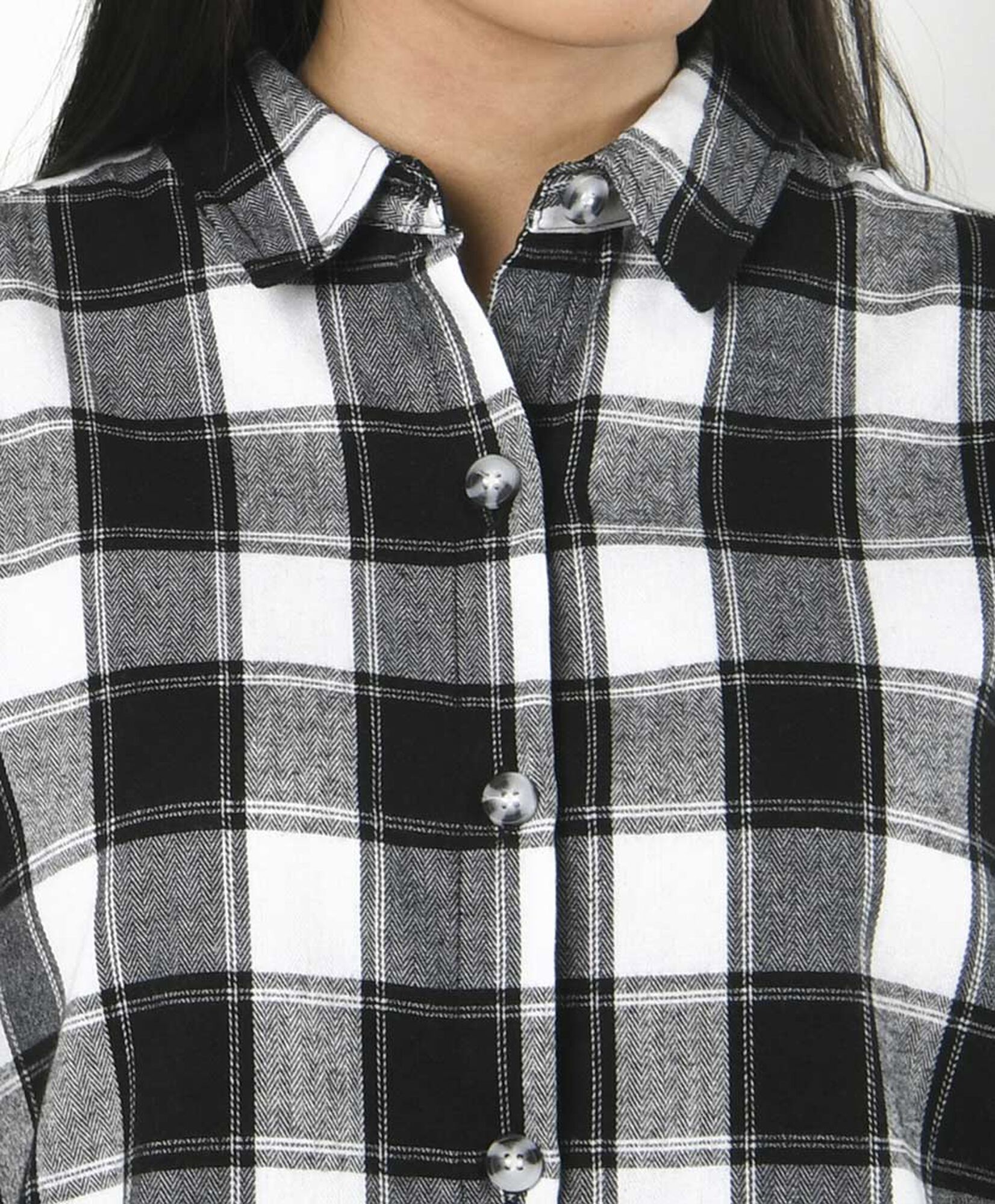 Blusa mujer escocesa bicolor Blusa mujer escocesa bicolor