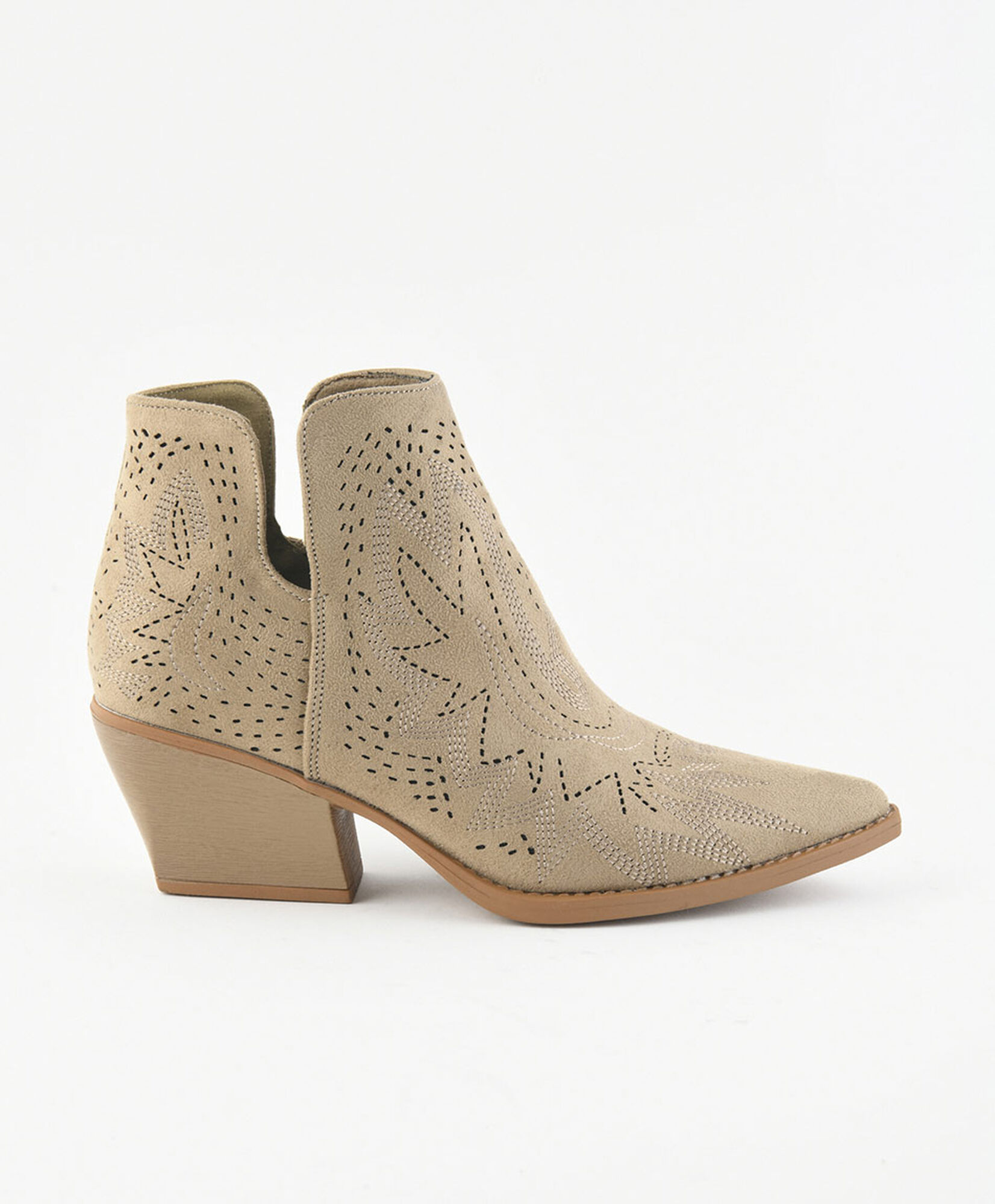 Botín mujer vaquero beige Botín mujer vaquero beige