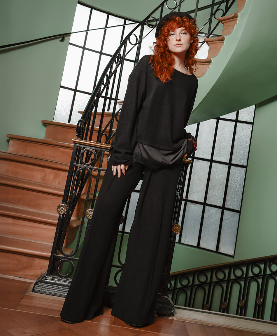 Pantal&oacute;n mujer palazzo brush