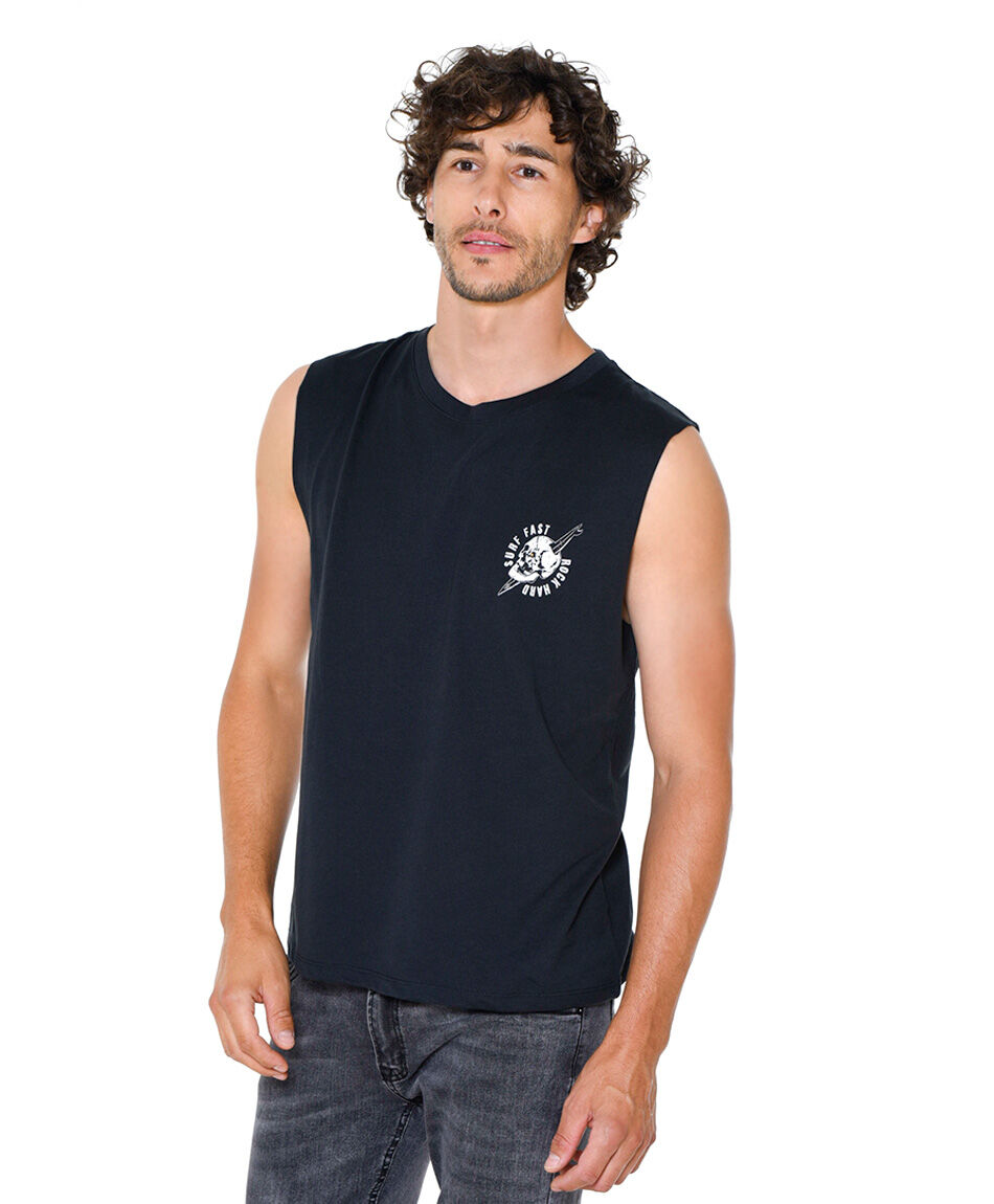 Polera sin mangas urbana