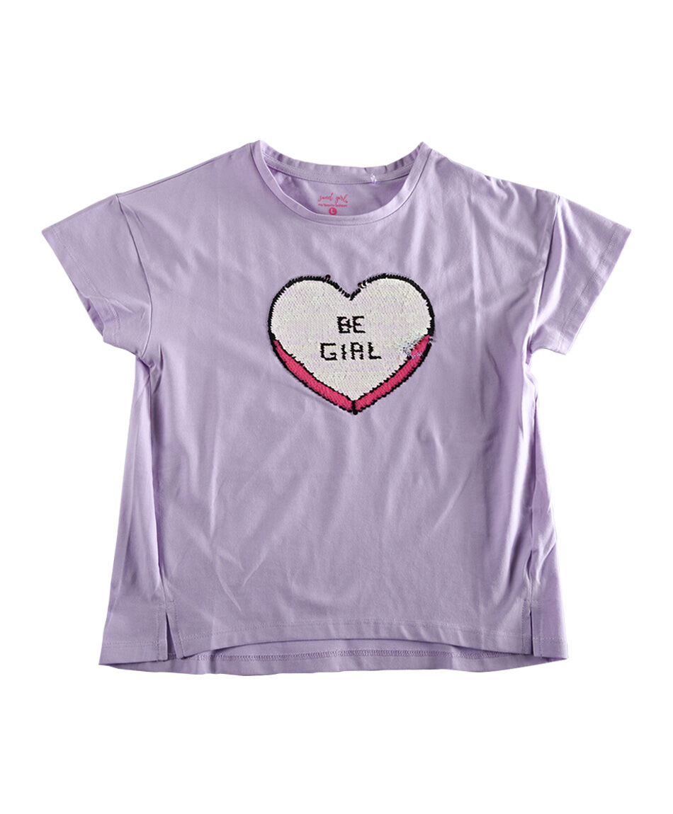 Polera lentejuela reversible