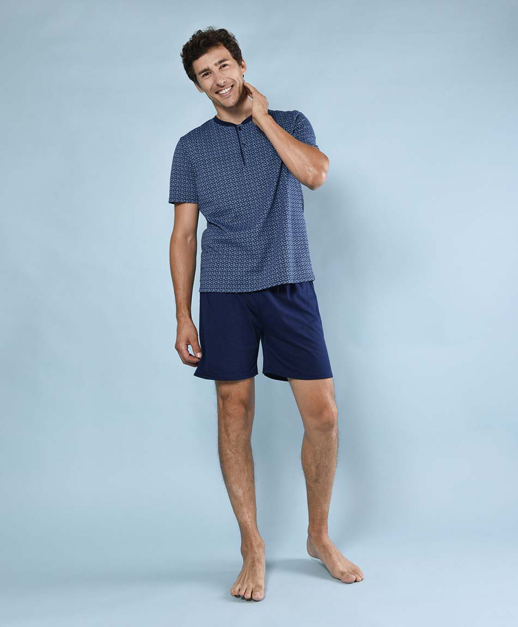 Pijama hombre botones 2 piezas Pijama hombre botones 2 piezas