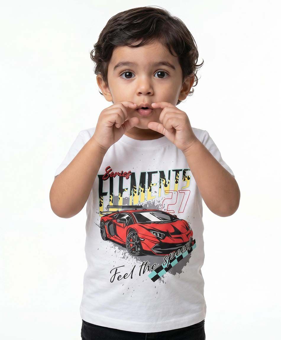 Polera beb&eacute; auto de carrera