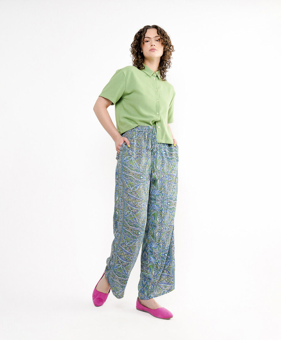 Pantal&oacute;n mujer aura blue