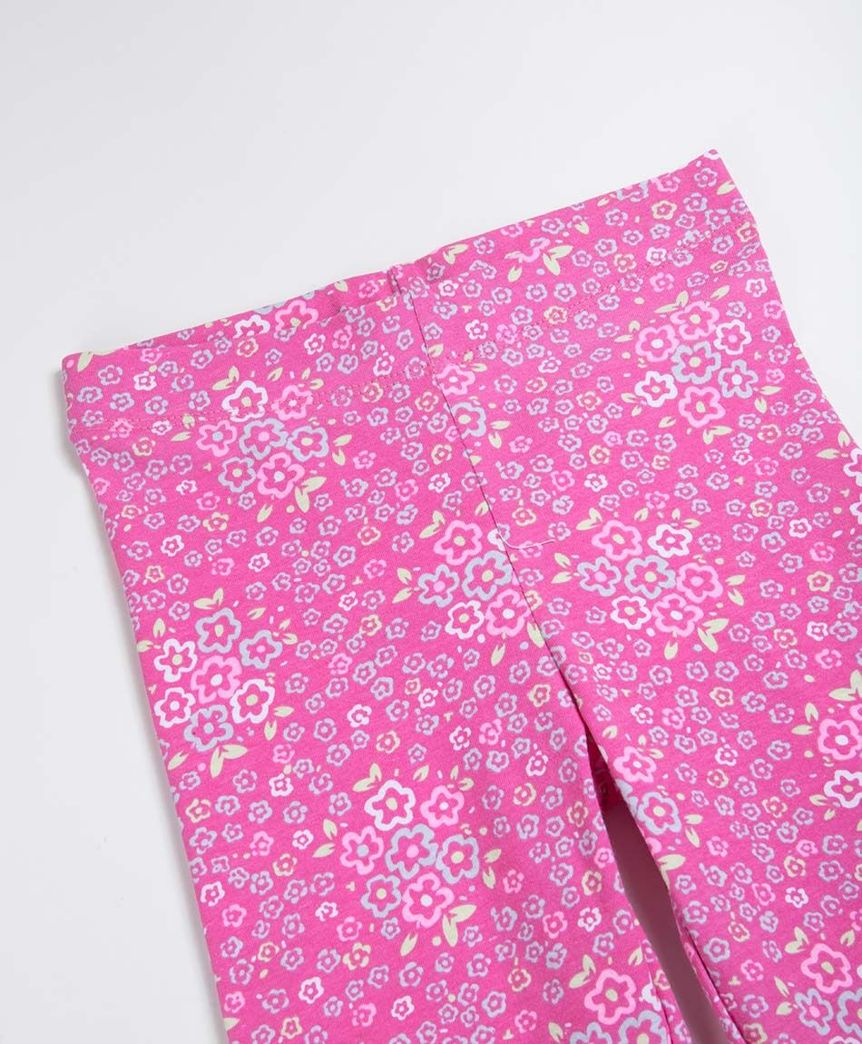 Leggins beb&eacute; floreada