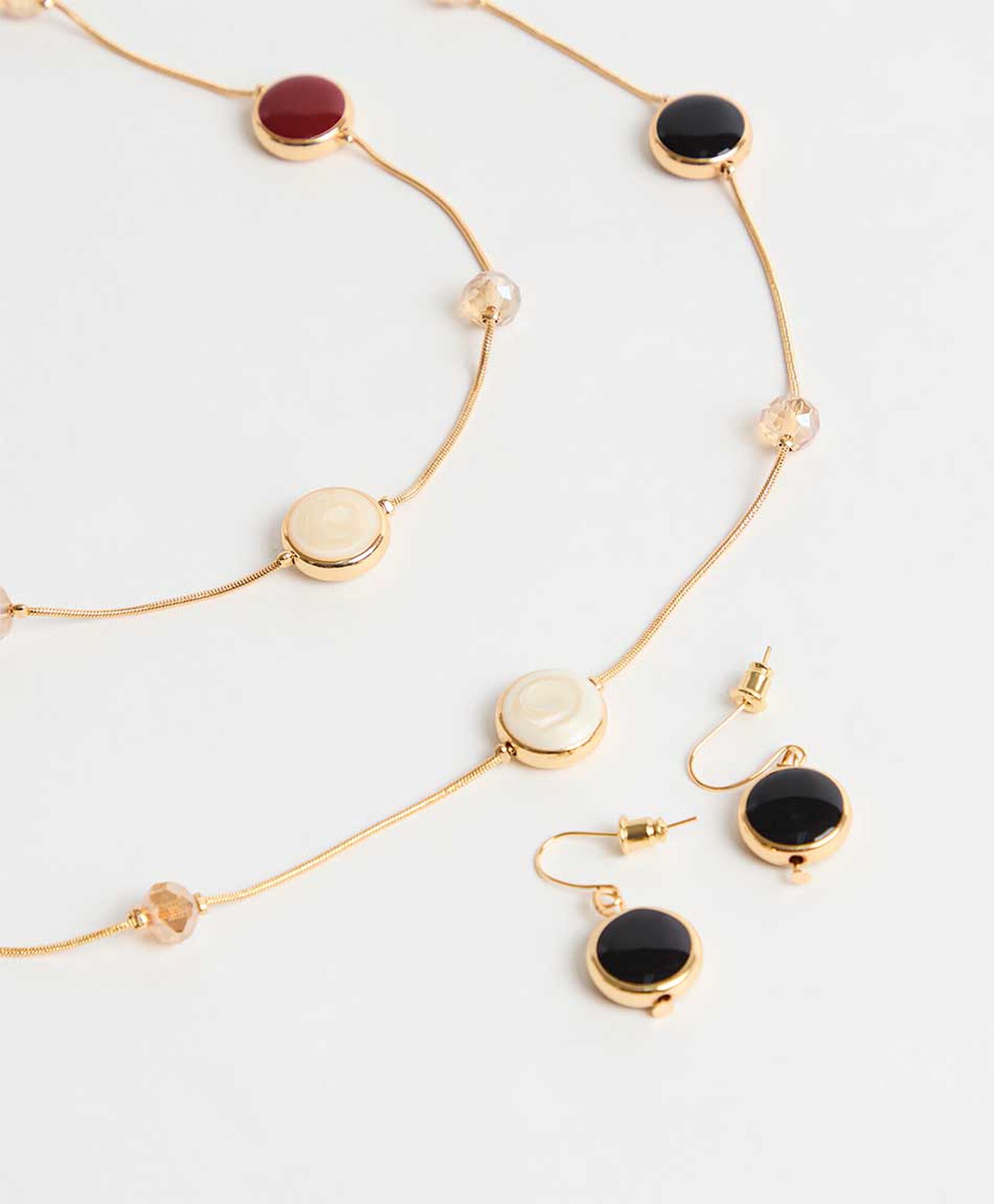 Set collar + aros mujer círculos Set collar + aros mujer círculos