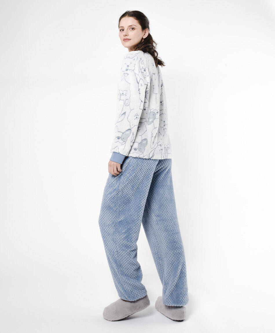 Pijama mujer polar perritos