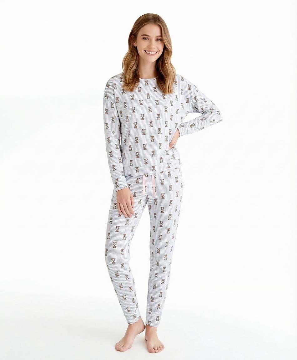 Pijama mujer rayas dog yorkshire