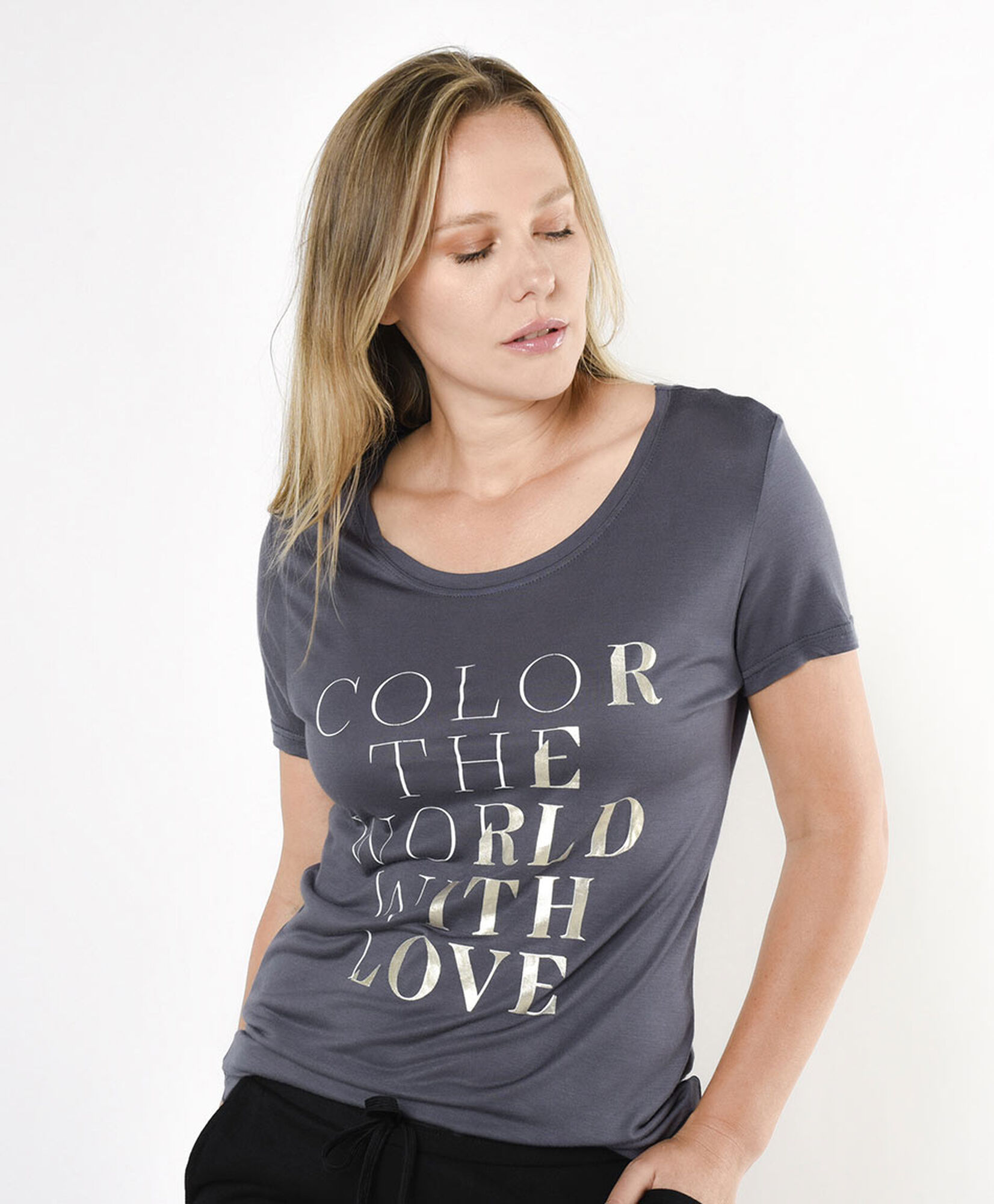 Polera deportiva mujer frase brillante Polera deportiva mujer frase brillante