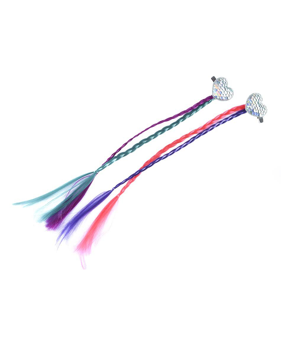 Set mechas pinches coraz&oacute;n 2 piezas